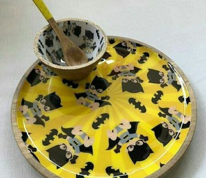 Bol décoratif Meena en bois naturel fabriqué à la main, petit bol à soupe en bois fait à la main pour la nourriture à la maison en métal - Product Image 6