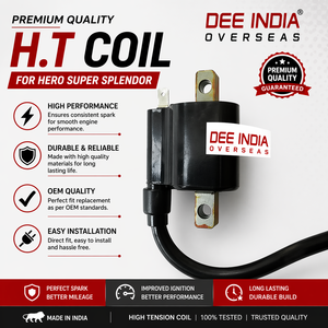 Bobina de Encendido para Motocicleta (H.T.) Bobina (Coil) para Hero Super Splendor |   Bobina de Alta Tensión |   Repuesto de Calidad OEM - Product Image 3