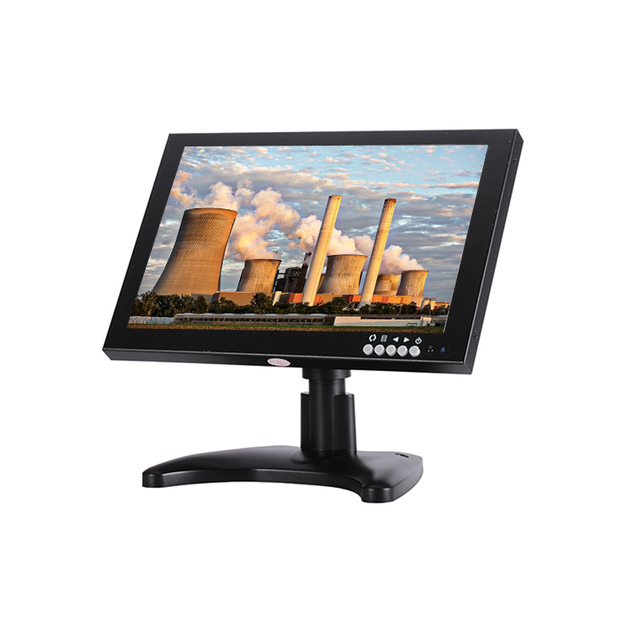 10 Inch IPS LCD Wall-mounted Embedded Metal Case Industrial Computer Screen BNC VGA for Input Mini Desktop CCTV Monitor
