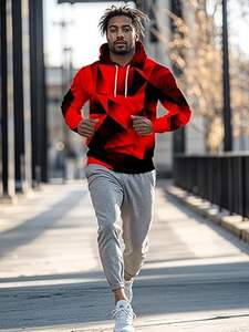 Sudaderas Casuales de Invierno para Hombre, Color Sólido, 100% Algodón, Corte Regular, Ecológicas, Transpirables, con Bolsillo, Ropa de Moda - Product Image 3