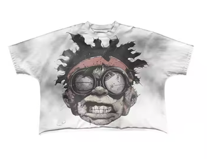 OEM Dtg impresión personalizada diseñada 300gsm cuello simulado Camiseta 100% algodón peso pesado de gran tamaño Boxy camiseta - Product Image 4