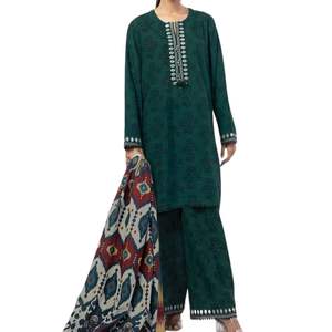 Traje de Tres Piezas de Chifón de Lujo para Mujer, Shalwar Kameez Bordado, Ropa Formal para Fiesta, Conjunto Étnico con Interior y Pantalón - Product Image 6