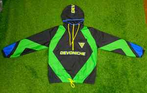 ไนลอน / โพลีเอสเตอร์บล็อกสีเสื้อกันลมครึ่งซิปขึ้นเสื้อแจ็คเก็ตฤดูร้อนฤดูใบไม้ผลิสวมเสื้อกันลมผู้ชายเสื้อแจ็คเก็ตแบบกําหนดเอง - Product Image 2