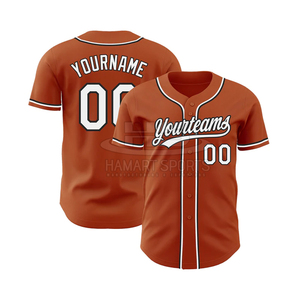 Fabriqué en usine hommes haute qualité Baseball uniforme Jersey nom de l'équipe personnalisée hommes Baseball Jersey - Product Image 4