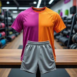 Conjunto de Verano para Hombre de Alta Calidad, Nuevo Diseño, Camiseta de Punto Bordada, 100% Algodón, de Secado Rápido, Lavado Ácido, de Peso Pesado - Product Image 3