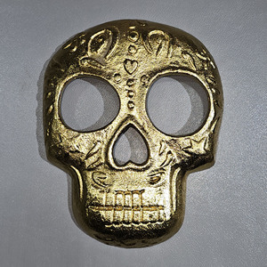 HSD EXPORTS Helloween Face Sculpture Table Top Aluminum <b>for</b> Occasional Home Decor <b>for</b> <b>Candle</b> Holders <b>Lanterns</b> <b>Candle</b> Jars - Product Image 3