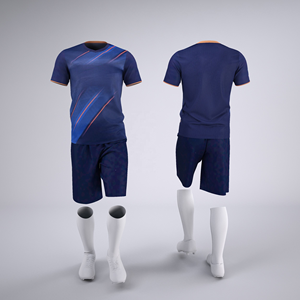 Wholesale Men's France Soccer Jersey 100% Polyester Moisture-Wicking & Breathable High Quality Sublimation Football Kit - Product Image 2