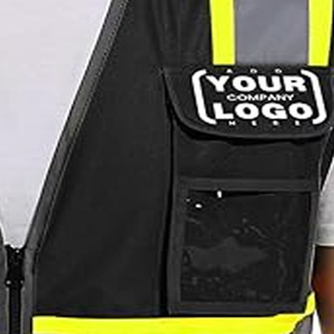 Gilet de sécurité d'hiver réfléchissant en toile orange pour arpenteur, respirant, haute visibilité, vêtement de travail personnalisé, téléchargé par Dress Sports - Product Image 2