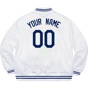 Chaqueta Bomber de Algodón Real Estilo Icono Estadounidense |   Chaqueta Universitaria Clásica Avirex Icon City Series, Estilo Motociclista, Talla Grande, con Ribete de Piel - Product Image 4