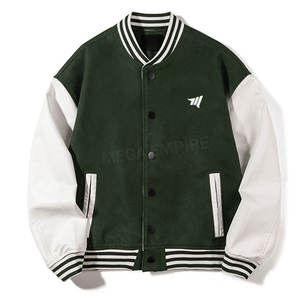 Chaqueta con letras y botones personalizados unisex Chaqueta informal con cuello levantado y logotipo frontal para hombre - Product Image 1