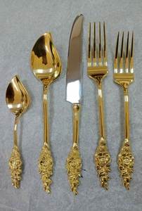 Cubiertos de Latón Metálico Hechos a Mano, Vajilla de la Mejor Calidad para Bodas, Utensilios de Cocina Pulidos a Mano para Uso en Mesa - Product Image 2