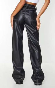 Pantalones de Cuero Personalizados para Mujer, Pantalones de Moda Urbana, Diseño Elegante, Moda Moderna, Calidad Premium, Pantalones de Cuero para Mujer - Product Image 4