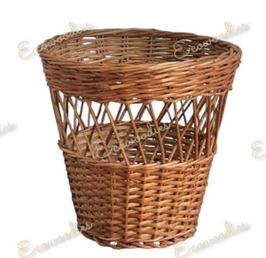 Panier de salon créatif en osier seau de rangement écologique bambou rotin peu encombrant organisateur de rangement pour la cuisine et la maison - Product Image 6