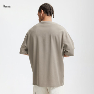Nueva Camiseta Lisa Negra para Hombre, Personalizable con Logotipo, 100% Algodón, Manga Corta, Estilo Holgado - Product Image 2