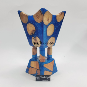 Porte-Bakhoor en Résine de Bois de Qualité Premium Luxe Fabriqué à la Main Brûleur d'Aromes pour la Relaxation à la Maison Moments de Méditation - Product Image 4