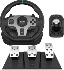 Nuevo Volante de Carreras con Vibración NewV9, Volante de Carreras de 900 Grados con Pedales y Palanca de Cambios, Listo para Enviar - Product Image 2