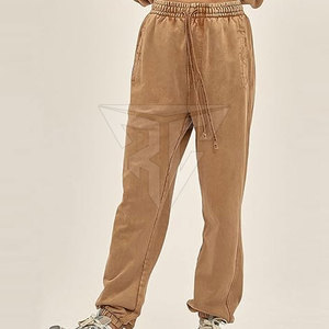 Pantalon délavé à l'acide de la meilleure qualité sur mesure pour hommes en coton et polyester style décontracté vêtements d'extérieur conceptions OEM avec logo personnalisé - Product Image 3