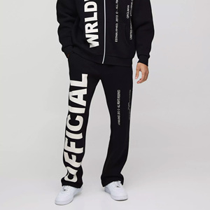 Personnalisé en gros prix d'usine dernier survêtement surdimensionné Boxy homme imprimé de texte officiel dans le monde zip pour la saison d'hiver - Product Image 2