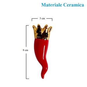 ครัวซองต์เซรามิคเนเปิลส์ทองคำสีแดง48ชิ้นความโปรดปรานของตกแต่งงานแต่งงาน3x8ซม. สำหรับงานรับปริญญาและของที่ระลึก - Product Image 2