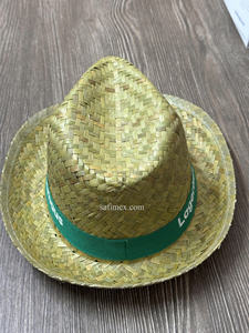 Sombrero Fedora de Paja de Ala Corta, Deportivo, de Viaje, Unisex, de Pasto Marino, Sombrero Natural - Product Image 5