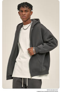 Trajes de chándal blancos de talla libre, conjuntos de chaqueta y pantalones con cremallera de poliéster de algodón, chándales de hombre al por mayor, sudaderas con capucha de proveedor - Product Image 2