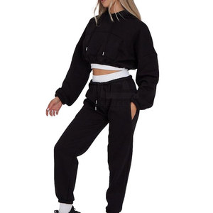 Women Clothing Winter Wear Crop Top Track <b>Suits</b> Set New Design Oem Service Women's Crop Top Track <b>Suits</b> Set - Product Image 3