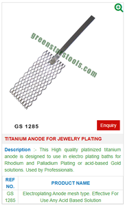 Herramientas de joyería de acero con ánodo de titanio GS 1285 para joyería chapada para joyeros - Product Image 2