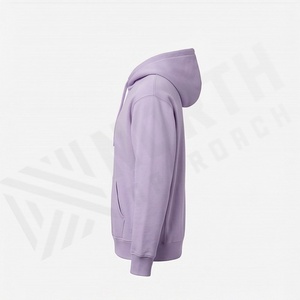 Sweat-shirt à capuche surdimensionné en coton doux, imprimé dessin animé personnalisé, brodé, teint uni, pour homme, vêtement décontracté, couleur personnalisée - Product Image 3