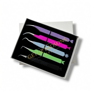 Famous Styles Cutout Diamond Grip <b>Silver</b> Tip Stainless Steel Anti-Magnetic Anti-Static Eyelash Extension Tweezers Custom Logo - Product Image 1