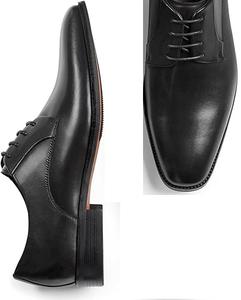 New Four Cowhide Lace-up Dress <b>Shoes</b> Fashion Leisure Business Soft Soled <b>Men</b> PU Leather Fitness Breathable Lightweight Spring - Product Image 2
