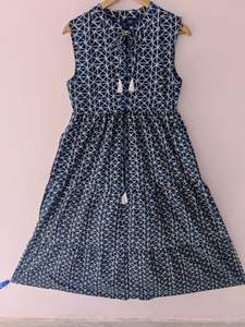 Exportador y Proveedor Mundial del Vestido Largo Más Vendido de la India, Estampado Floral en Bloques, Algodón Puro - Product Image 2