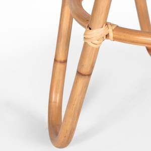 Table basse ronde minimaliste moderne en rotin tissé décoré table d'appoint polyvalente pour le salon ensemble de meubles de maison - Product Image 4