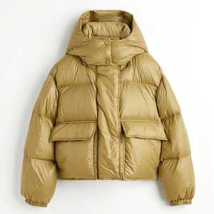 Custom Design Winter Warm Thick Bomber Puffer Jacket for <b>Men</b> Hooded Reversible Streetwear <b>Long</b> <b>Coat</b> - Product Image 6
