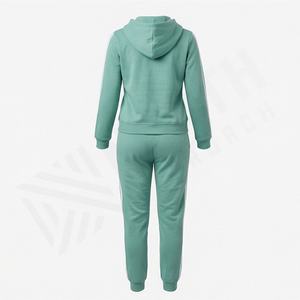 Ensemble de survêtement d'hiver pour femmes, 100% coton, hauts courts, survêtements, ensemble 2 pièces, survêtement de jogging avec strass, velours, vêtements de sport, vêtements de fitness - Product Image 2