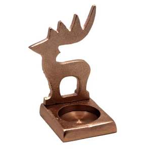 Handmade <b>Reindeer</b> Shaped T-<b>Light</b> Holder New Design Home Decoration With Rough Copper EPL Finishing for <b>Christmas</b> - Product Image 1