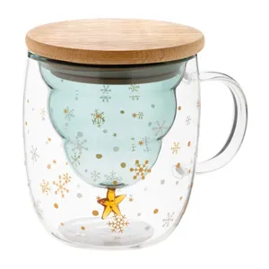 Vaisselle en verre personnalisée Honkapuu pour Noël, tasse de Noël personnalisable, merchandising - Product Image 1