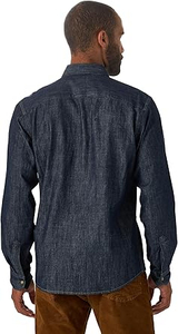 Chemise en jean décontractée pour homme, respirante, à la mode, vintage, avec poches poitrine, vente chaude OEM, faible MOQ - Product Image 3