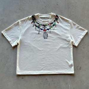 Nouveau T-Shirt oversize à épaules tombantes graphiques de haute qualité Fabricant de t-shirts de sérigraphie Boxy court et lourd - Product Image 6