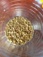 100% café instantané lyophilisé pur FD106 extrait de robusta naturel en vrac corps léger goût amer moyen caféiné