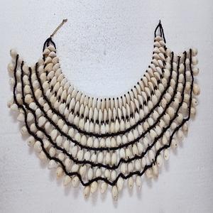 Custom Made Handmade Glass Imitation Pearl Freshwater Crown Statement <b>Necklace</b> Party Coastal <b>Boho</b> Jewelry for Wholesale Resale - Product Image 1