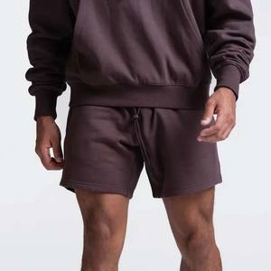 Pantalones cortos para hombre de cintura elástica de calidad superior precio barato 100% algodón color sólido pantalones cortos personalizados OEM para correr a la venta - Product Image 4