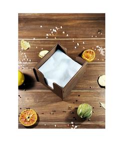 Moderno y Lujoso Porta Servilletas de Madera con Color y Logotipo Personalizables, Decoración Hecha a Mano de Alta Calidad para Cocinas, Cafeterías y Mesas de Comedor - Product Image 1