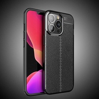 Coque de téléphone en Fiber de carbone, Texture Litchi pour iPhone 14 Pro Max, housse de protection arrière pour iPhone 14 14 pro 14 max