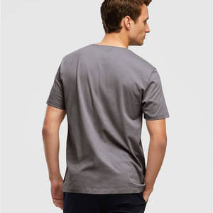 Camiseta de Manga Corta con Cuello Redondo de Algodón para Hombre - Product Image 2