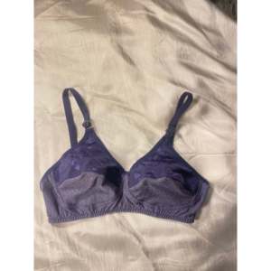 Blue Black Maroon Luxury Knitted Cotton <b>Bra</b> with Lace Detail - Product Image 5