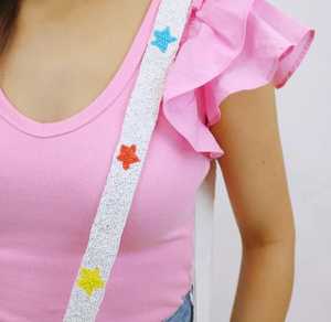 Superstar-Bolso con cuentas celestales, bolso cruzado con correa de estrella - Product Image 3