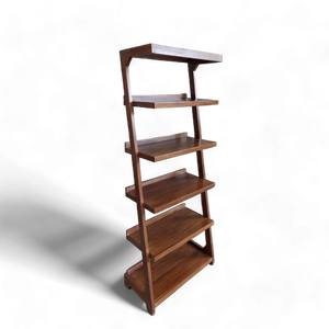 Z Teak Wood <b>Bookcase</b> for Display and Storage Versatile Home Furniture for Living Room and Office Use - Product Image 3
