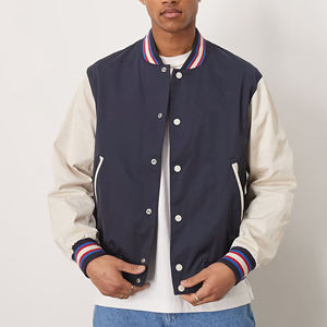 Chaqueta Varsity de Béisbol para Hombre, 100% Lana, Estilo Universitario Vintage, Logotipo Bordado, Cremallera, Lona Impermeable, con Capucha - Product Image 4