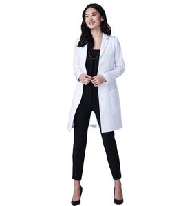 Vêtements d'infirmière et d'hôpital à la vente, blouse de laboratoire à manches longues, 100% polyester, unisexe, pour femmes et hommes, uniforme médical, blanc, laboratoire - Product Image 5