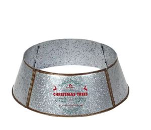Support d'arbre de Noël en métal galvanisé et or, décoration élégante et chic pour la maison, idéal pour le Nouvel An et les fêtes de Noël. - Product Image 6